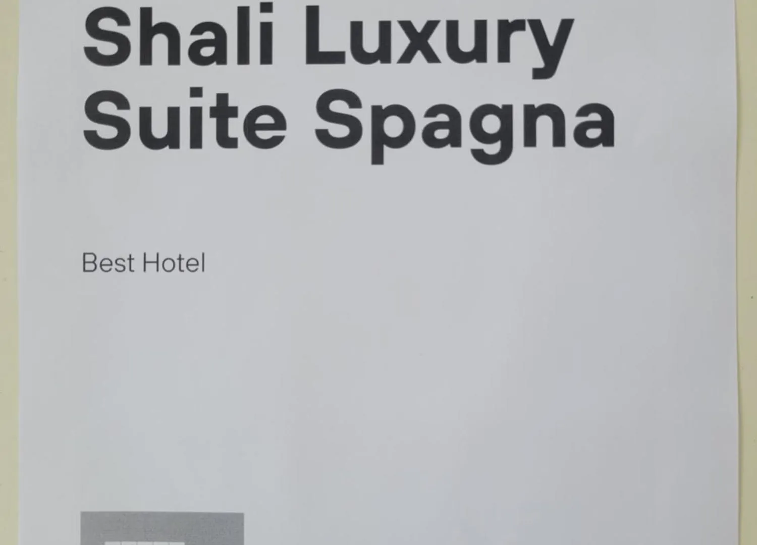 Guest house Shali Luxury Suite Spagna Rome